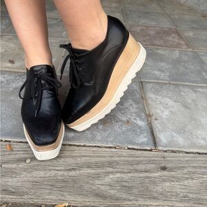 Stella McCartney 7.5 Platform Derby Shoes